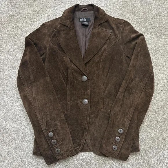 Mark Alan Women's Brown Leather Jacket Small - Picture 1 of 7